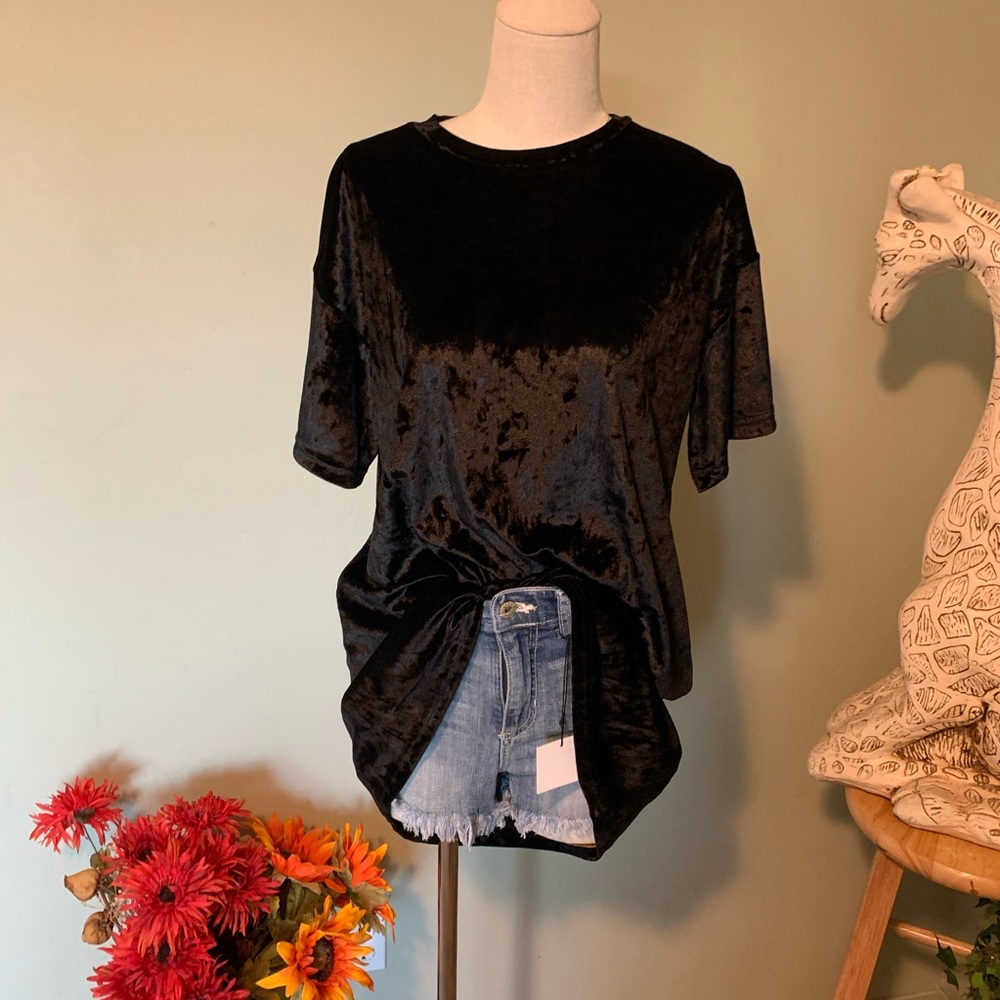 Velvet Shirt dress
